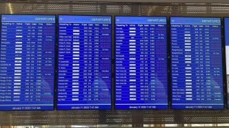 全美航班停飞风波缓解：出发航班禁航令已取消，民航运行逐步恢复