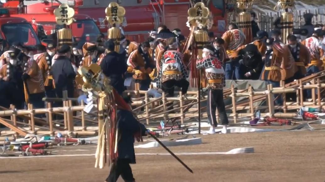 日本举行新年消防演习，约1300人参加活动