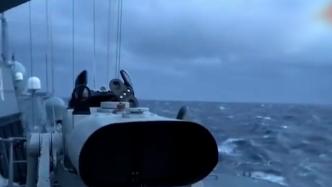 俄国防部发布俄护卫舰在挪威海演习画面