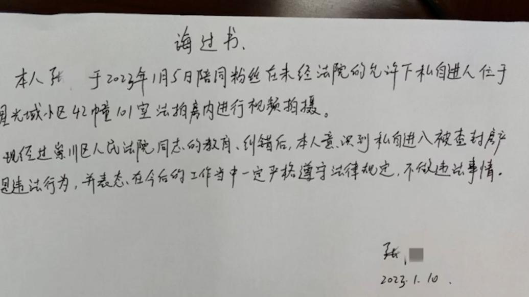 网红开法拉利擅闯法拍房并喊话法院，被罚款三千