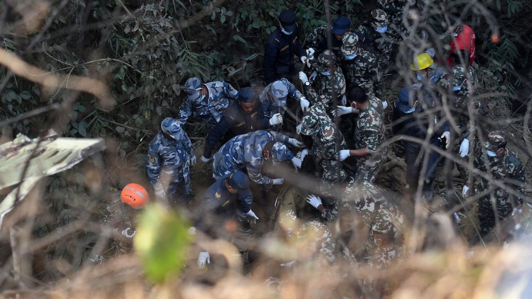 尼泊爾墜機事故搜救工作恢復