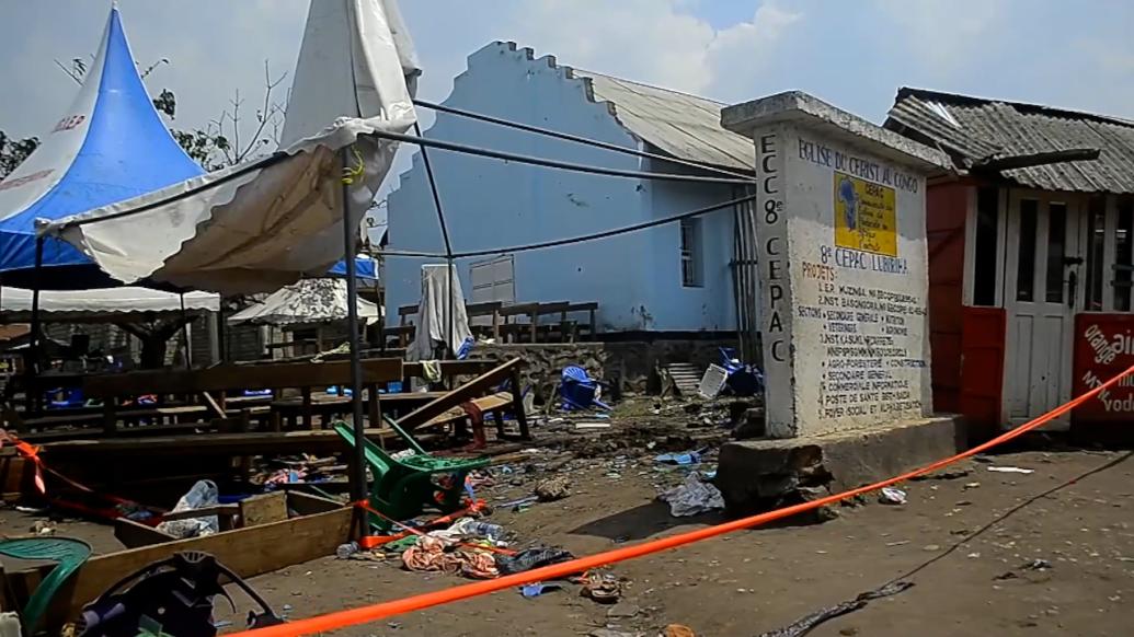 刚果（金）东部一教堂遭炸弹袭击，致10死39