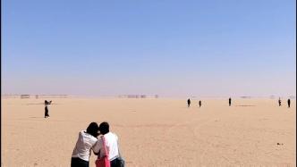 埃及南部沙漠深处出现似湖水和沙丘的海市蜃楼奇观
