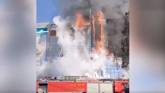 视频丨黑龙江佳木斯一批发城发生火灾，暂无人员伤亡