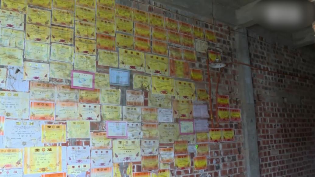 3个孩子奖状贴满墙成农家最美装修