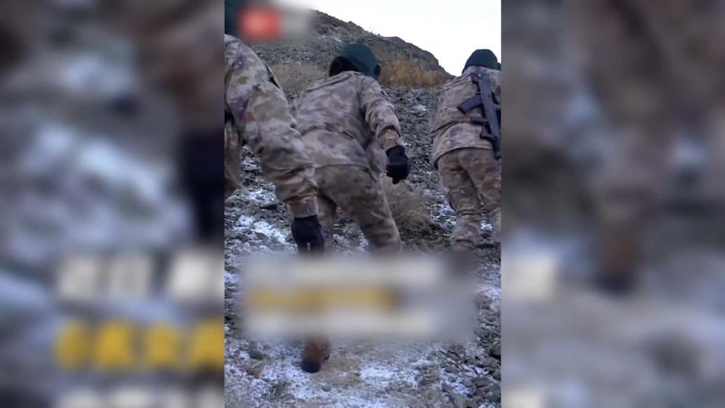 邊防女兵頂著嚴(yán)寒和狂風(fēng)首次踏上巡邏路