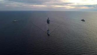 俄罗斯太平洋舰队登陆舰在千岛群岛附近举行演习
