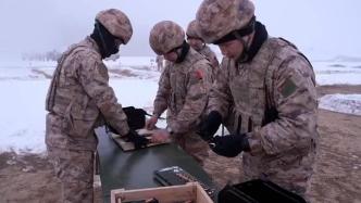 新疆军区合成团组织极寒环境射击考核