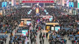 2023年春运收官，上海对外客运到发旅客同比增长34%