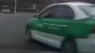 出租車路口超車不成，惡意別車被舉報