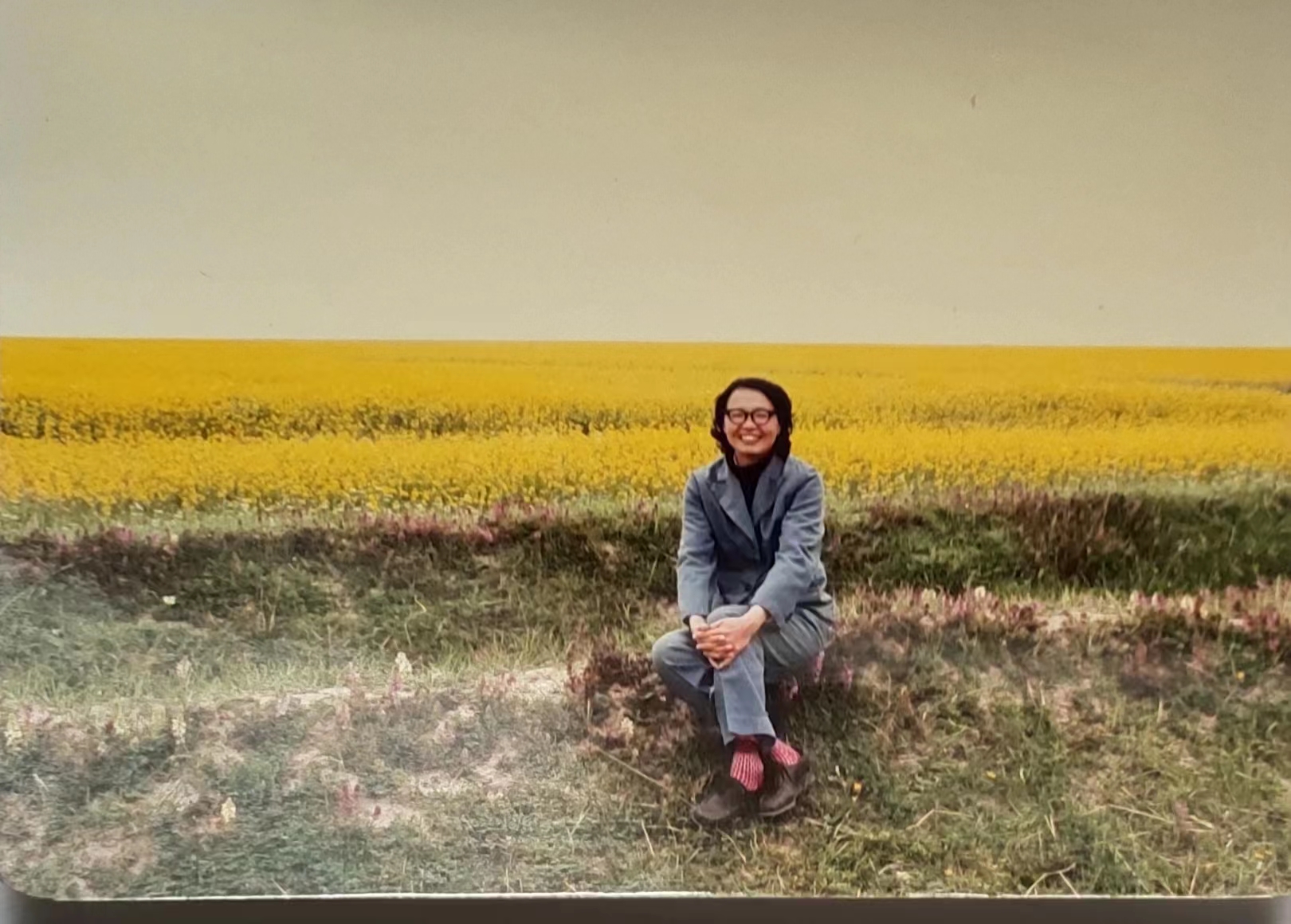 朱锦沁在青海，摄于1980年代。