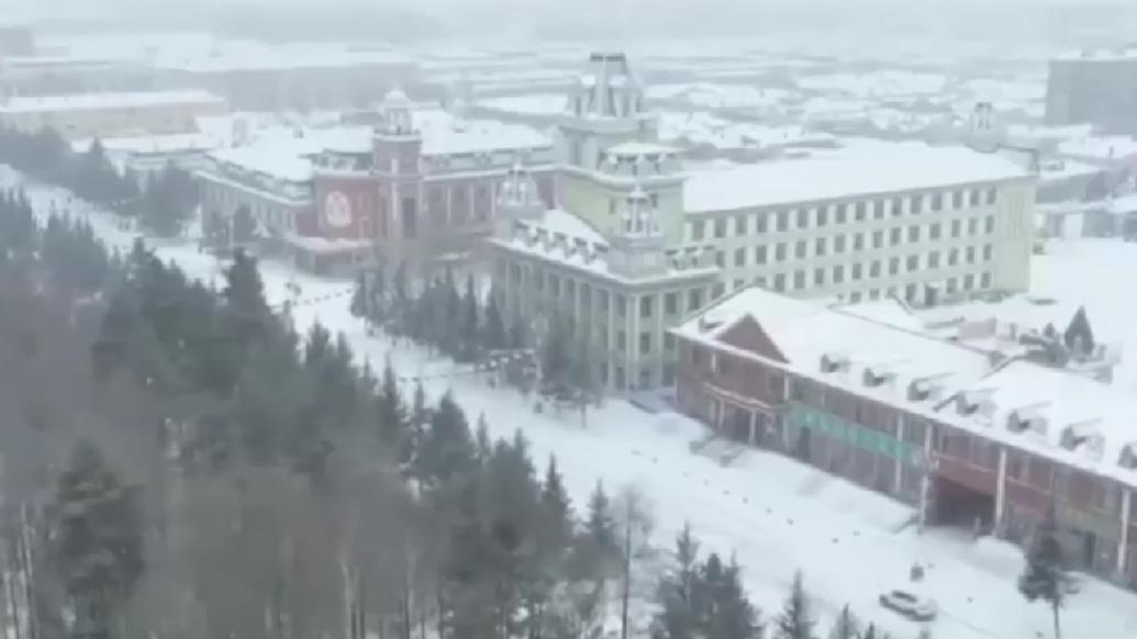 大兴安岭迎来强降雪天气