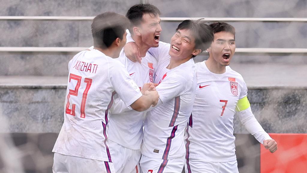 U20中国队1比3遭韩国逆转，木塔力甫复刻麦孔零度角破门
