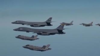 韩美空军联合演习：韩F-35A战机、美F-16战机共同参与