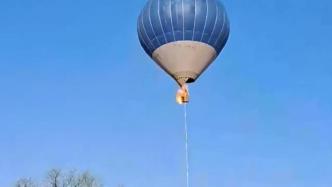 墨西哥热气球着火致两人死亡，乘客高空跳落