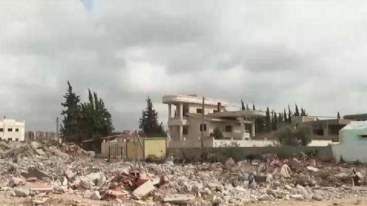 强震两个月后的叙利亚拉塔基亚省避难所