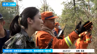 直擊玉溪山火撲救現場：山路崎嶇植被茂密，需“砍”出每一條路