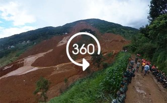 360°全景｜貴州山體滑坡救援進入第三日，仍有30人失聯