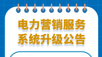 上海电力：5月15日至21日系统升级，其间暂停缴费、欠费不计违约金