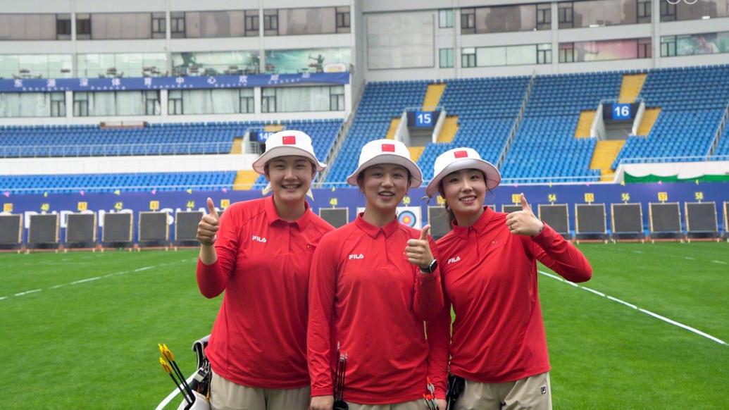 射箭世界杯上海站摘铜，女队姑娘们不急不躁大心脏