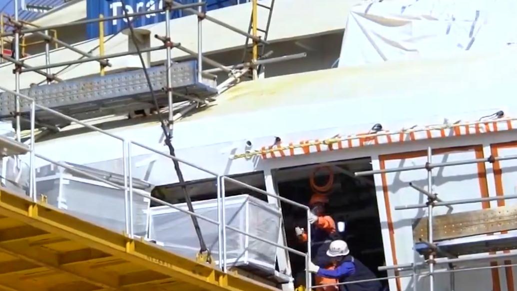 首艘國產(chǎn)大型郵輪“愛達(dá)·魔都”號(hào)計(jì)劃將于6月出塢