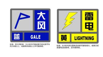 大风+雷电！上海目前“一蓝一黄”预警高挂
