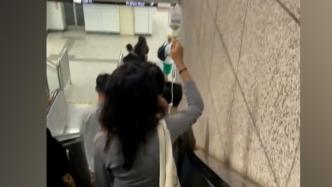 上海深夜举吊瓶赶地铁女生：不想花钱打车，行为不妥勿模仿