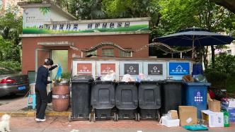 上海城管突击检查垃圾分类，有小区物业公司现场收到整改通知