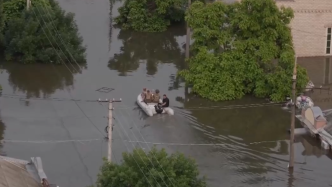 卡霍夫卡水电站受损引发洪水，已致多人死亡