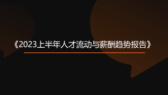 2023上半年人才流动与薪酬趋势报告