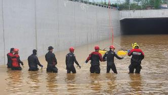 韩国持续暴雨已在各地造成37人死亡、9人失踪