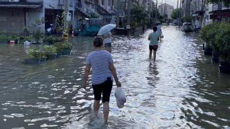 直播录像丨直击暴雨云团中的浙江嘉善，部分地区积水已过膝