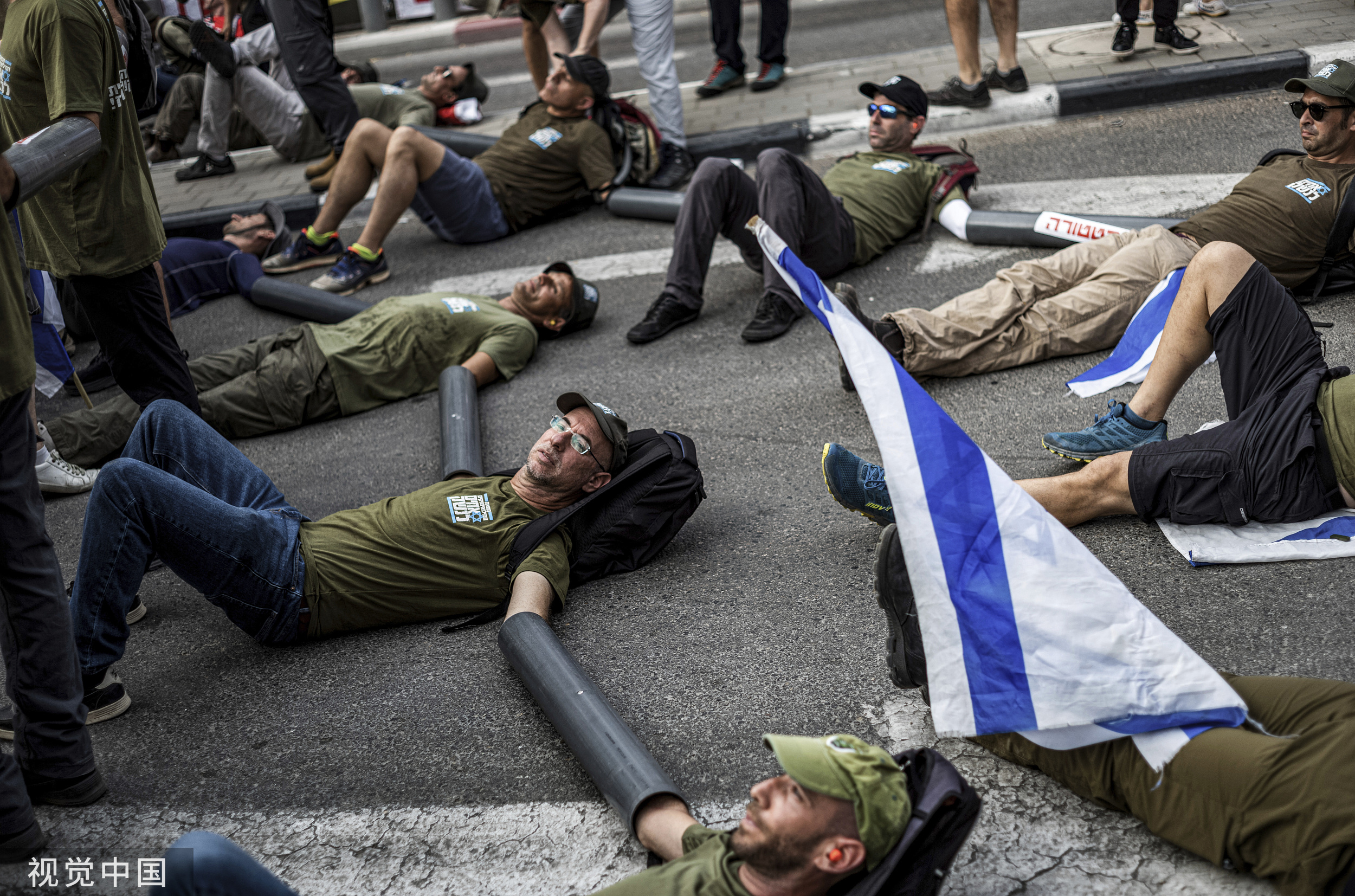 以色列爆发司法改革抗议活动 警方逮捕多名示威者_法案_影像_来源