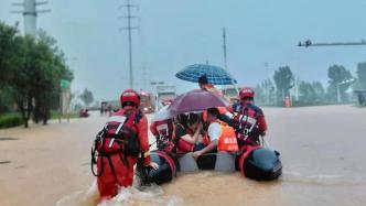 湖北普降暴雨部分區(qū)域內(nèi)澇居民被困，消防疏散群眾223人