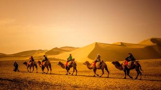 敦煌月牙泉景区骆驼“罢工”？实探：日照强烈，18点后骑更舒适
