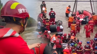 探访涿州洪水“救援集散地”：搜救艇送回被困人员转身又出发