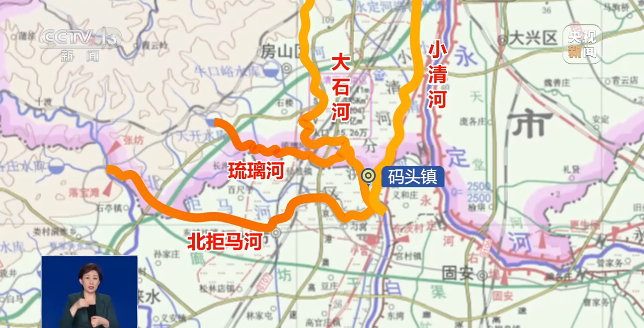 码头镇是河北省涿州市下辖镇,地处涿州市东北部,现在我们看到图中标注