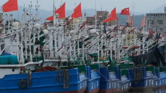 台风“海葵”逼近，浙江玉环所有渔船到港避风