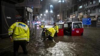 香港发出持续最长的黑色暴雨警告，多个地区发生水浸