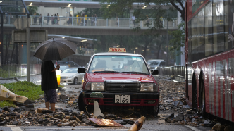 香港昨晚录得一小时雨量158.1毫米，打破139年来纪录