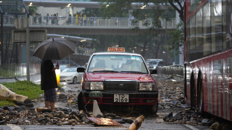 香港昨晚錄得一小時雨量158.1毫米，打破139年來紀錄