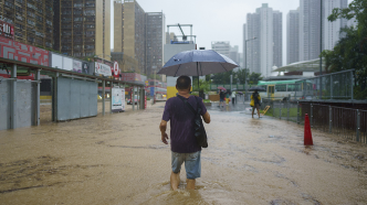 香港暴雨黑警！李家超：政府全力应对百年一遇“极端情况”