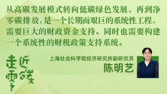 走近零碳|上海的“双碳”方案还要优化哪些财税政策