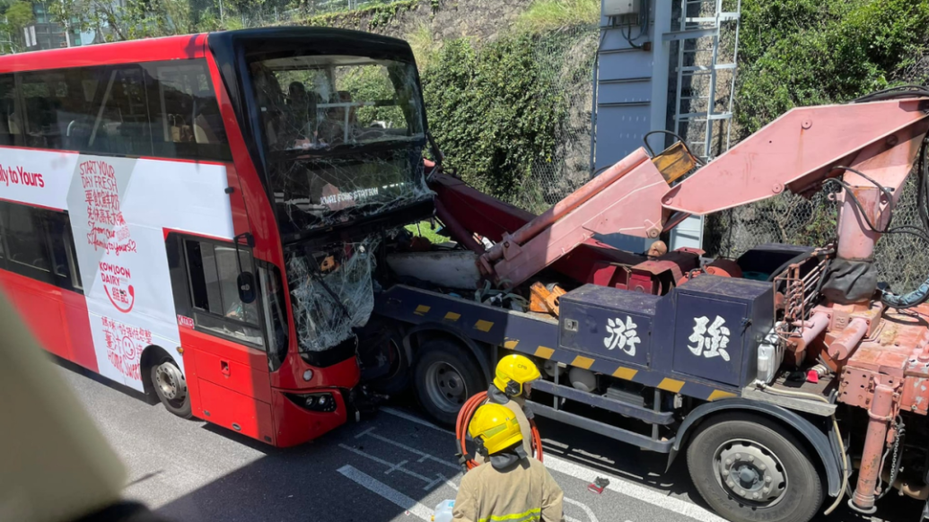 香港交通事故图片