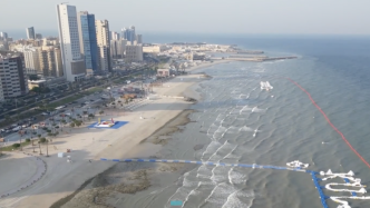 科威特新休闲海滩开放，可容纳约3000名游客