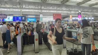 铁路上海站今增开列车75列，沪宁沿江高铁上座率达100%