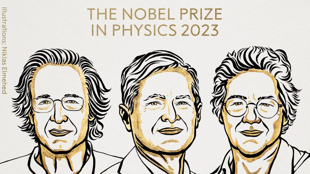 2023年诺贝尔物理学奖揭晓，美国德国瑞典三位阿秒激光科学家获奖