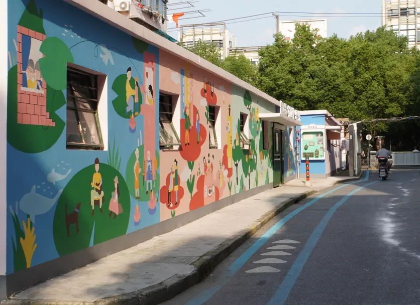 老旧车棚焕新，上海长宁这个小区多了一道靓丽的“风景”