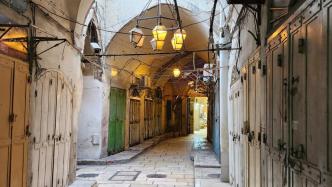 直击｜耶路撒冷街巷空荡，商铺关闭，民众希望早日和平