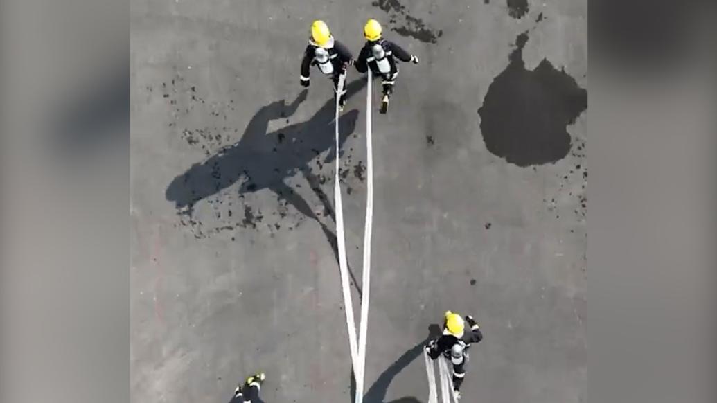 消防員滅火神配合安全感拉滿